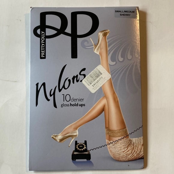 Pretty Polly Accessories - Pretty Polly Nylons 10 denier gloss hold ups size small/medium new with tags